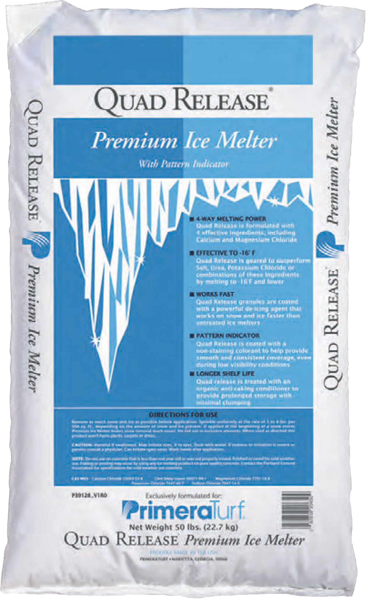 Quad Release Ice Melt 50 lb Bag - Blended Ice Melter